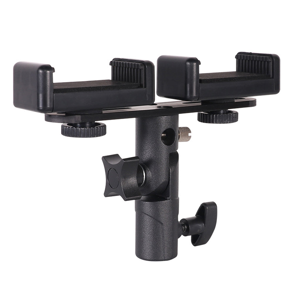 Z011 Dual Head Mobile Phone Clip 360-Degree Rotation Live Streaming Cellphone Mount Clamp Z011 Dual Head Mobile Phone Clip 360-Degree Rotation Live Streaming Cellphone Mount Clamp